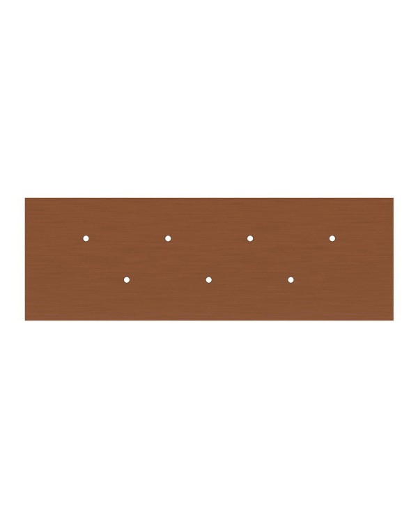 Rosace XXL Rose-One rectangulaire à 7 trous et 6 trous latéraux, dimension 675 x 225 mm