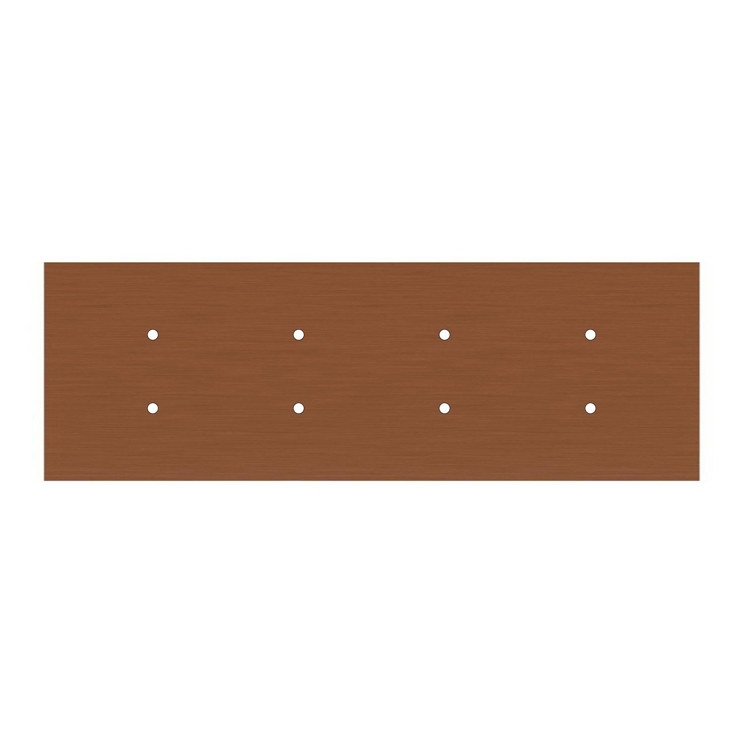 Rosace XXL Rose-One rectangulaire à 8 trous et 6 trous latéraux, dimension 675 x 225 mm