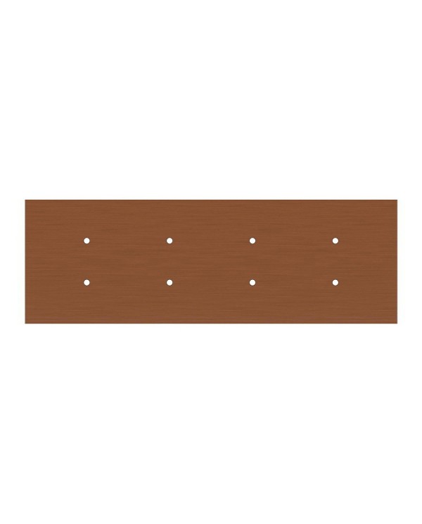 Rosace XXL Rose-One rectangulaire à 8 trous et 6 trous latéraux, dimension 675 x 225 mm
