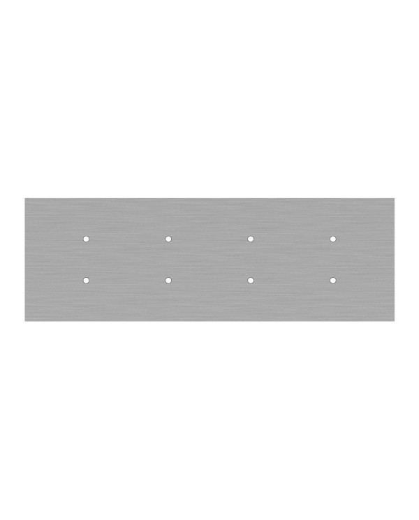 Rosace XXL Rose-One rectangulaire à 8 trous et 6 trous latéraux, dimension 675 x 225 mm