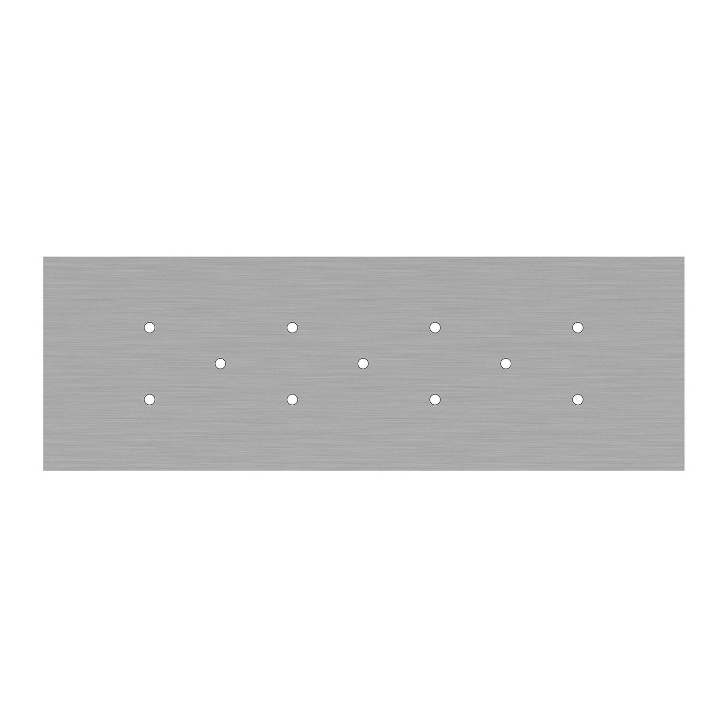 Rosace XXL Rose-One rectangulaire à 11 trous et 6 trous latéraux, dimension 675 x 225 mm