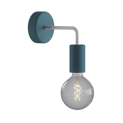Fermaluce EIVA ELEGANT avec extension courbée, rosace et douille IP65 waterproof - Pétrole