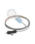 Snake Eiva Pastel, lampe d'extérieur portative, 5 m de câble textile, douille étanche IP65 et fiche