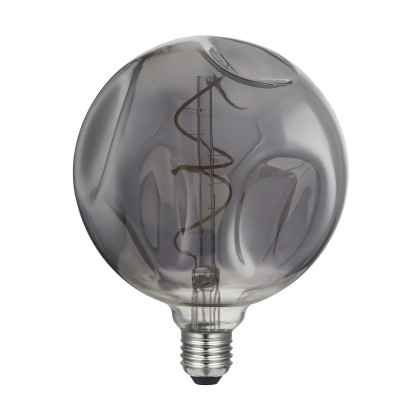 Bol G140 LED lichtbron Bumped Smoky Spiraal filament 5W E27 Dimbaar 2000K
