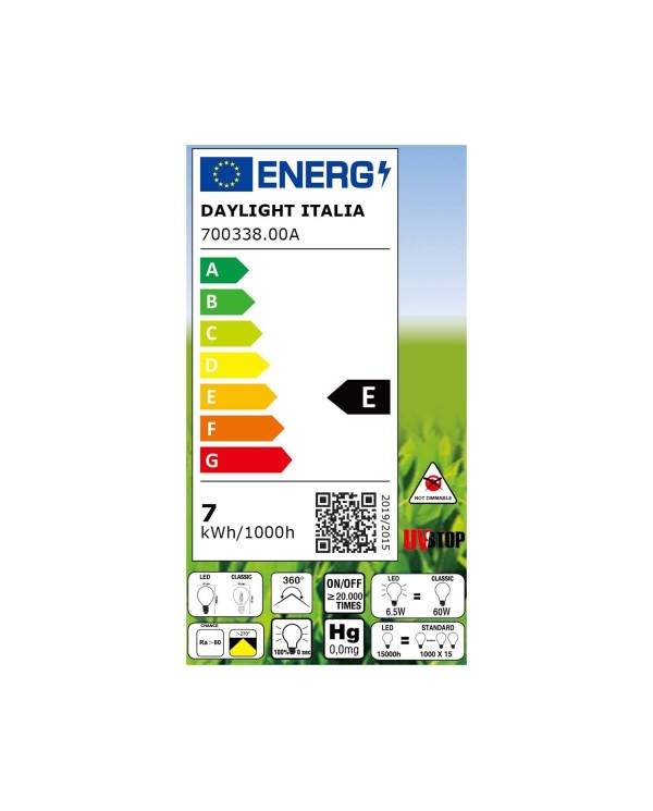 LED lichtbron met filament Sfera Clear 6,5W E14 2700K