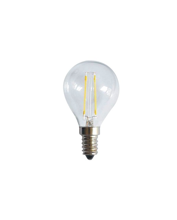 LED lichtbron met filament Sfera Clear 6,5W E14 2700K