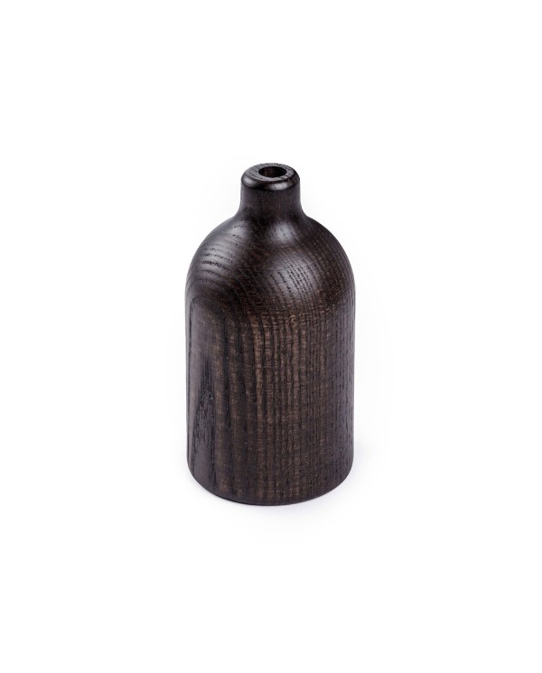 Kit E27 fitting van hout met verborgen kabelklem