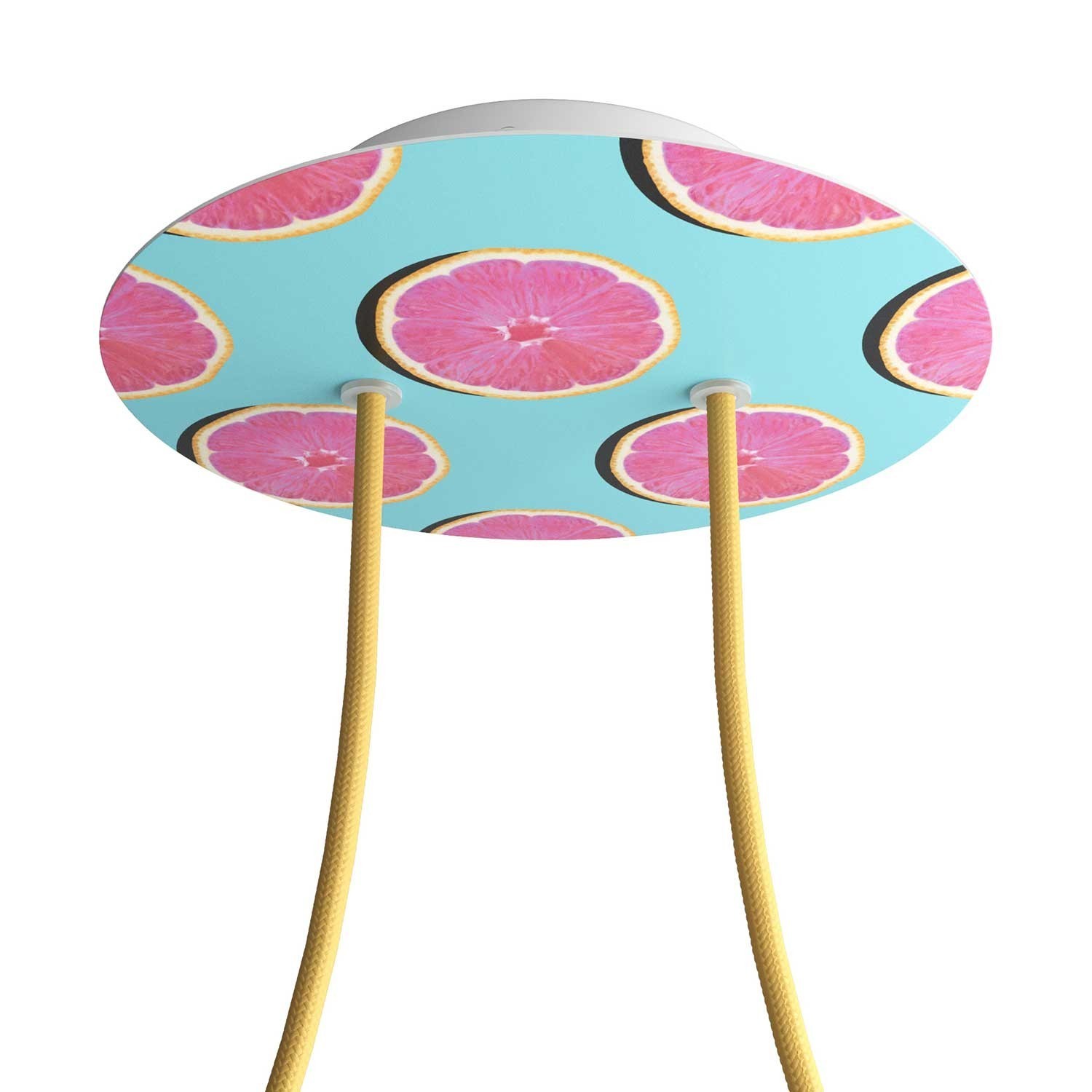 Rose-One compleet rond plafondkap-kit 200 mm. met 2 gaten en 4 zijgaten - PROMO