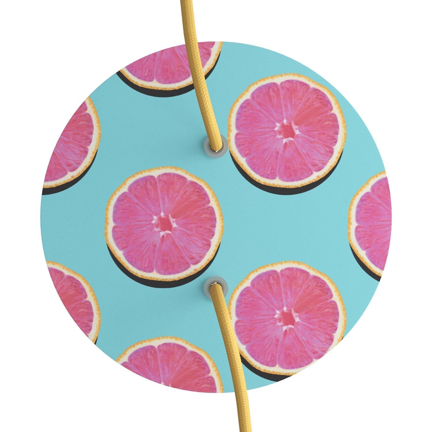 Rose-One compleet rond plafondkap-kit 200 mm. met 2 gaten en 4 zijgaten - PROMO