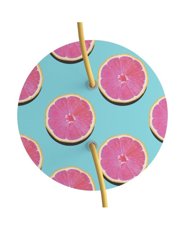 Rose-One compleet rond plafondkap-kit 200 mm. met 2 gaten en 4 zijgaten - PROMO
