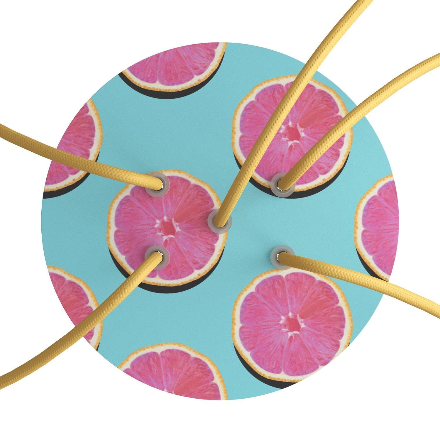 Rose-One compleet rond plafondkap-kit 200 mm. met 5 gaten en 4 zijgaten - PROMO