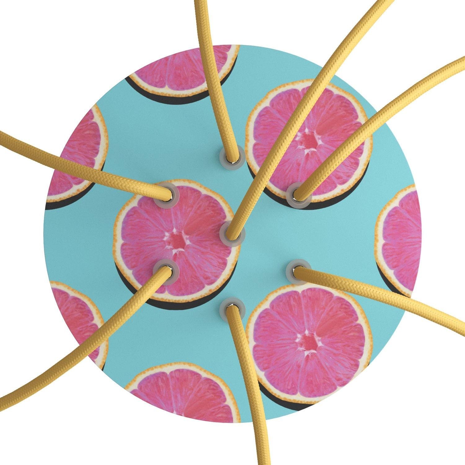 Rose-One compleet rond plafondkap-kit 200 mm. met 7 gaten en 4 zijgaten - PROMO