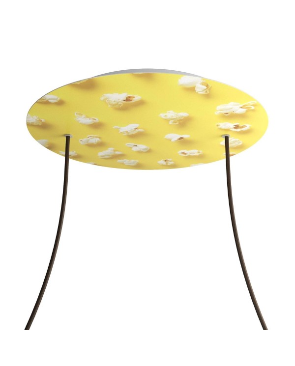 Rosace XXL Rose-One rond de 400 mm de diamètre avec 2 trous et 4 trous latéraux - PROMO