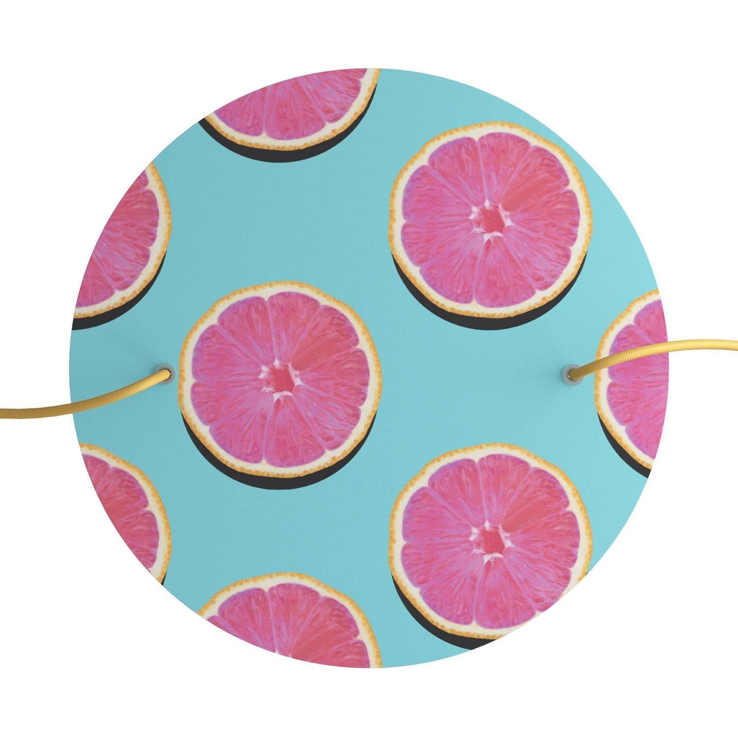 Rose-One compleet rond plafondkap-kit 400 mm. met 2 gaten en 4 zijgaten - PROMO