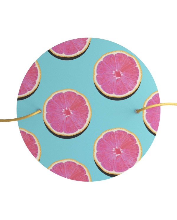 Rose-One compleet rond plafondkap-kit 400 mm. met 2 gaten en 4 zijgaten - PROMO