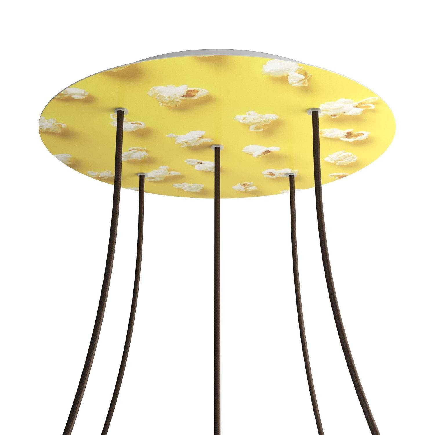 Rose-One compleet rond plafondkap-kit 400 mm. met 5 gaten en 4 zijgaten - PROMO