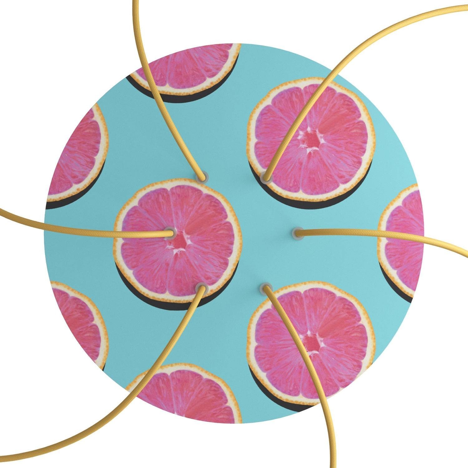 Rose-One compleet rond plafondkap-kit 400 mm. met 6 gaten en 4 zijgaten - PROMO