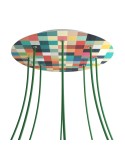Rose-One compleet rond plafondkap-kit 400 mm. met 8 gaten en 4 zijgaten - PROMO