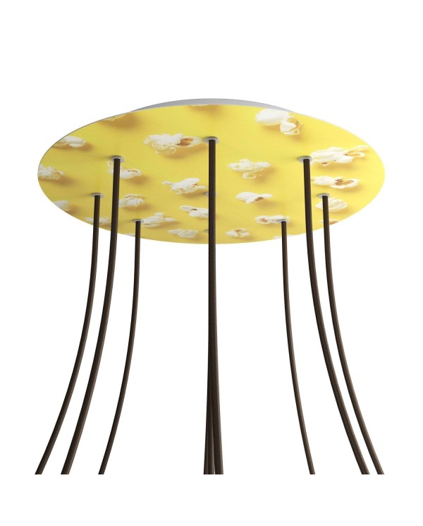 Rose-One compleet rond plafondkap-kit 400 mm. met 9 gaten en 4 zijgaten - PROMO