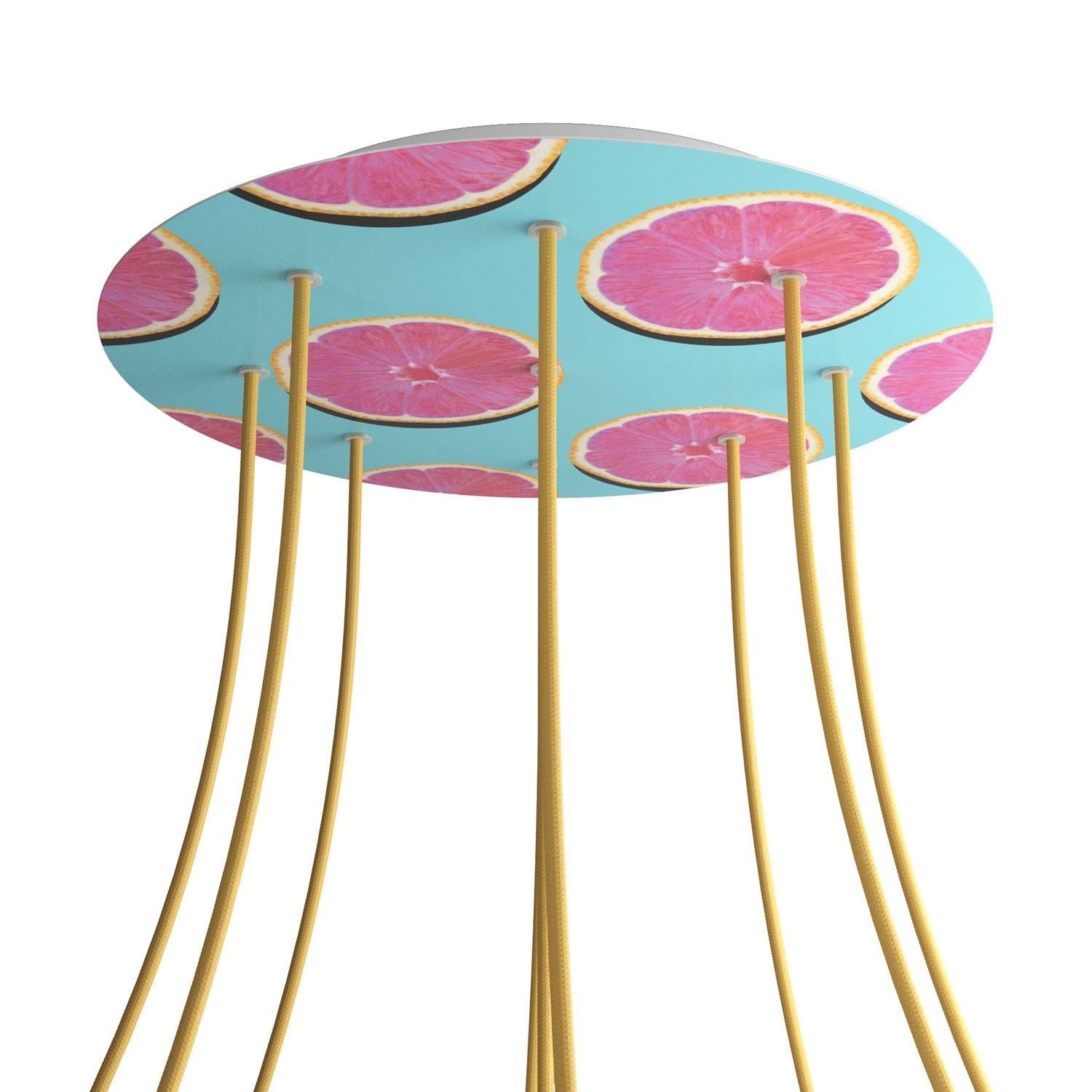 Rose-One compleet rond plafondkap-kit 400 mm. met 9 gaten en 4 zijgaten - PROMO