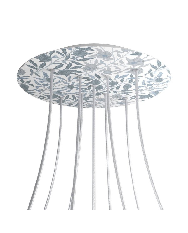 Rosace XXL Rose-One rond de 400 mm de diamètre avec 9 trous en croix et 4 trous latéraux - PROMO