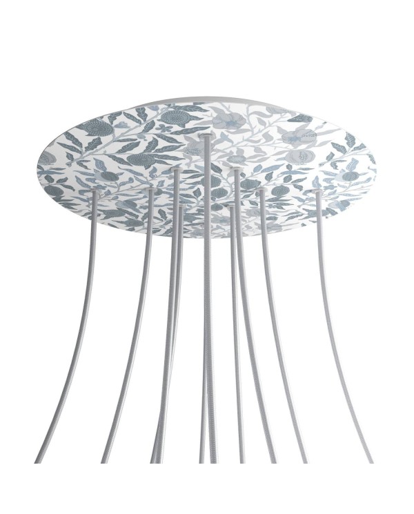 Rosace XXL Rose-One rond de 400 mm de diamètre avec 10 trous et 4 trous latéraux - PROMO