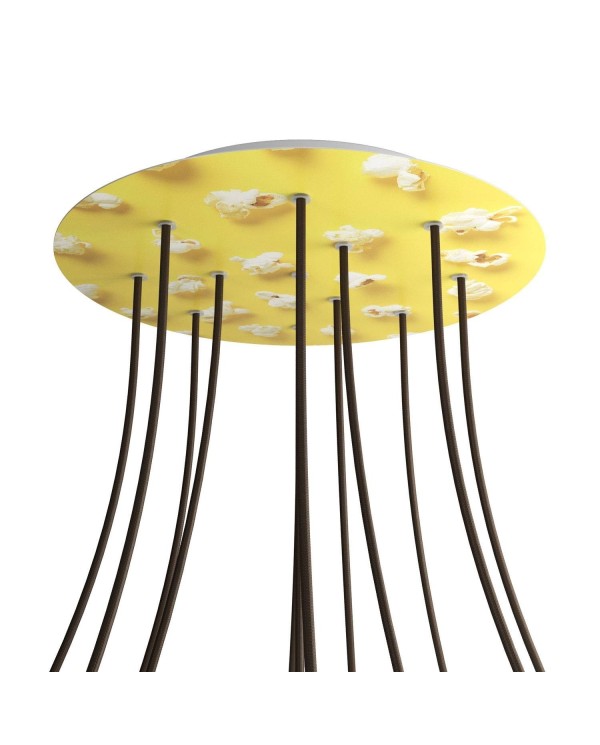 Rosace XXL Rose-One rond de 400 mm de diamètre avec 12 trous et 4 trous latéraux - PROMO