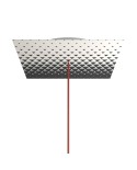 Rosace XXL Rose-One carré de 400 mm avec 1 trou et 4 trous latéraux - PROMO