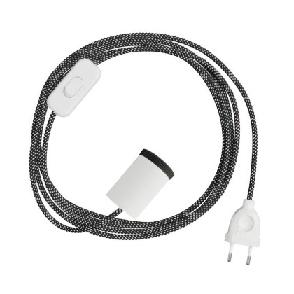 Lampe spot Mini Spotlight GU1d0 avec câblage SnakeBis - Blanc mat