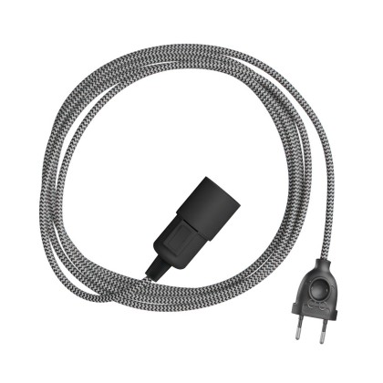 Snake Zig-Zag Plug-in lamp met Zig-Zag effect textielsnoer - RZ04