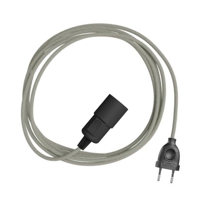Snake Zig-Zag Plug-in lamp met Zig-Zag effect textielsnoer - RD74