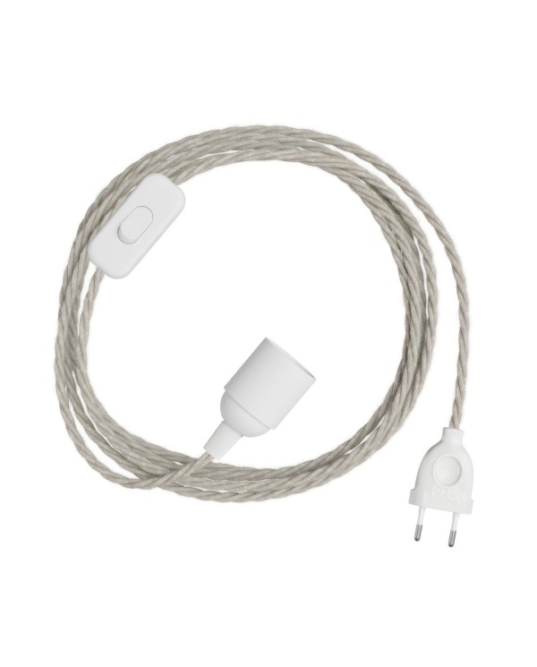 SnakeBis Twisted - Câblage avec douille et câble textile tressé