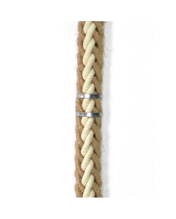 SnakeBis Cordon - Lampe plug-in avec cordon tressé en jute