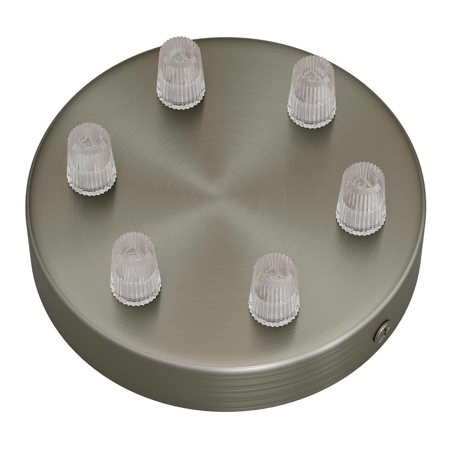 Strak design 6-gaats 120 mm. cilindrische metalen plafondkap