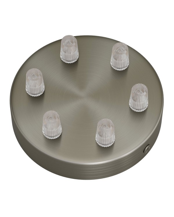 Strak design 6-gaats 120 mm. cilindrische metalen plafondkap