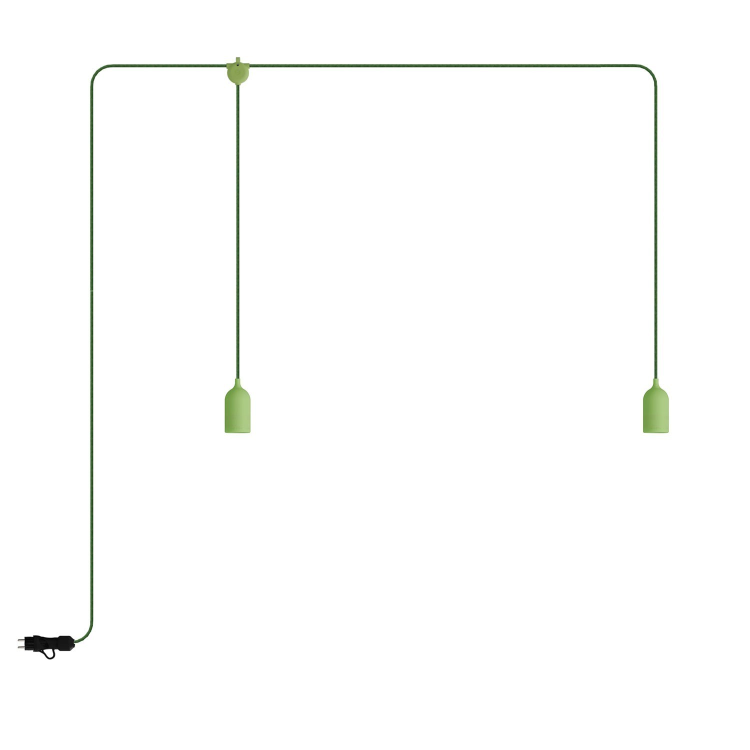 F-Snake EIVA Lampe d'extérieur IP65 portative avec 2 lumières