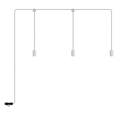 E-Snake EIVA Draagbare buitenlamp IP65 met 3 lampen - wit