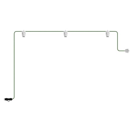 EIVA draagbare buitenarmatuur IP65 met 3 lampen - wit