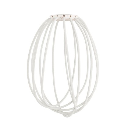 Veelkleurige Cablò lampenkap 100 cm - wit