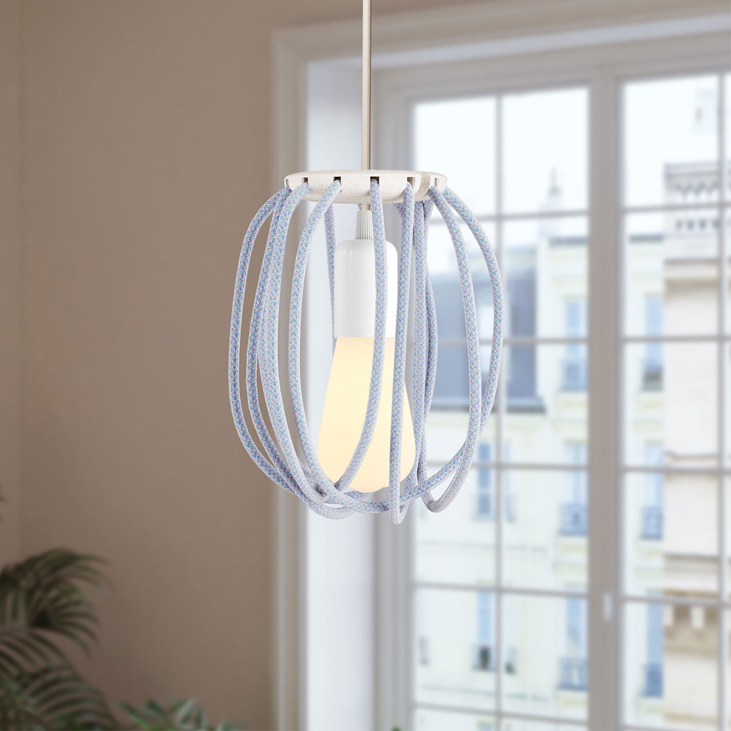 Veelkleurige Cablò lampenkap 50 cm