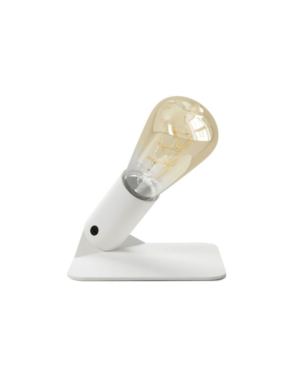 SI! Lampe de table 5V avec ampoule ST64 et base métallique