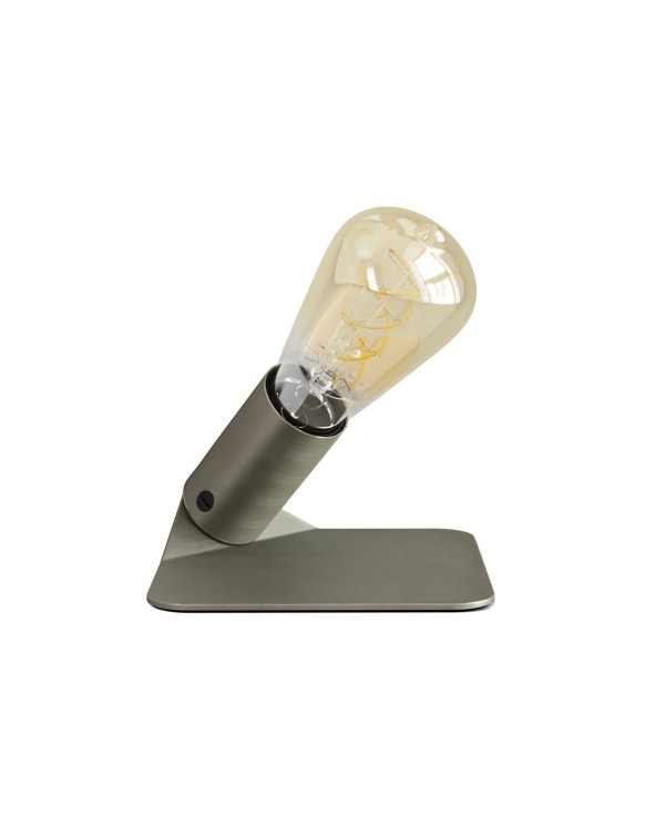 SI! Lampe de table 5V avec ampoule ST64 et base métallique