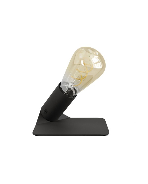 SI! Lampe de table 5V avec ampoule ST64 et base métallique