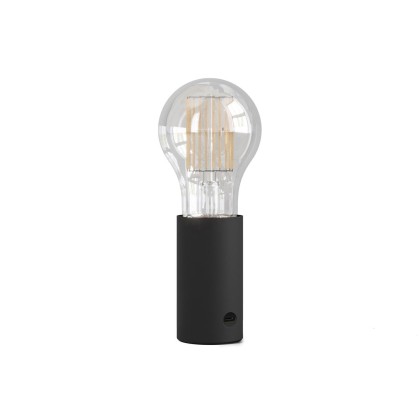SI! 5V draagbare lamp met A60 lichtbron - zwart