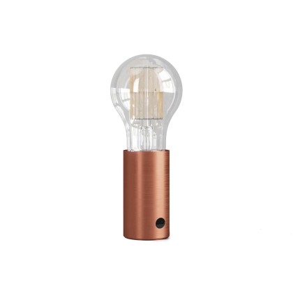 SI! Lampe portative 5V avec ampoule A60 - Cuivre satiné