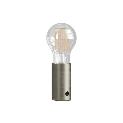 SI! Lampe portative 5V avec ampoule A60 - Titane satiné