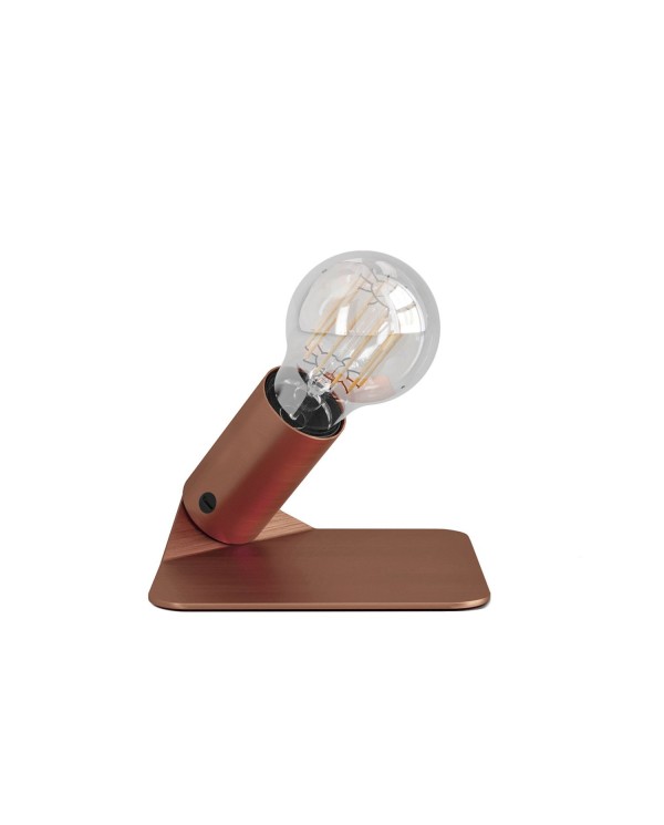 SI! Lampe de table 5V avec ampoule A60 et base métallique
