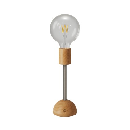 Lampe portative et rechargeable Cabless02 avec ampoule globo G125 - Neutre