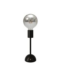 Lampe portative et rechargeable Cabless02 avec ampoule globo demi-sphère argentée