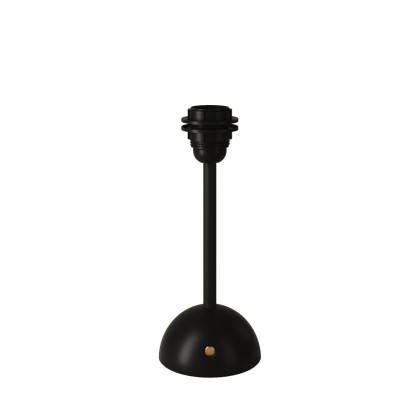 Base pour lampe portative et rechargeable Cabless12 avec arrangement pour abat-jour - Noir